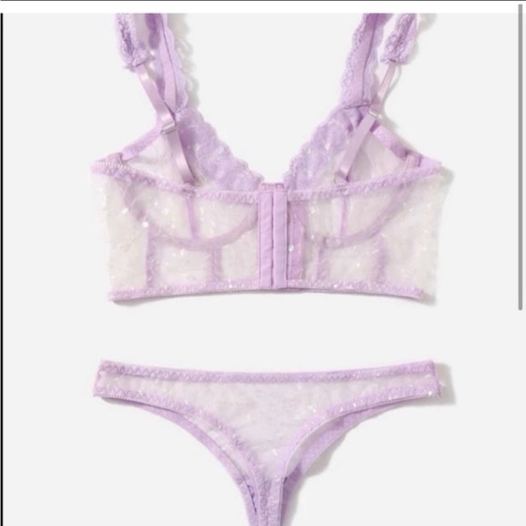 Victoria's Secret Purple Striped Pajama Set - Picture 8 of 9